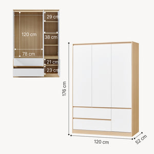 Armario Bastheim en varias tamaños y versiones [en.casa]