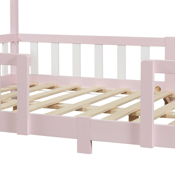 Cama para niños Treviolo forma de casa pino  [en.casa]