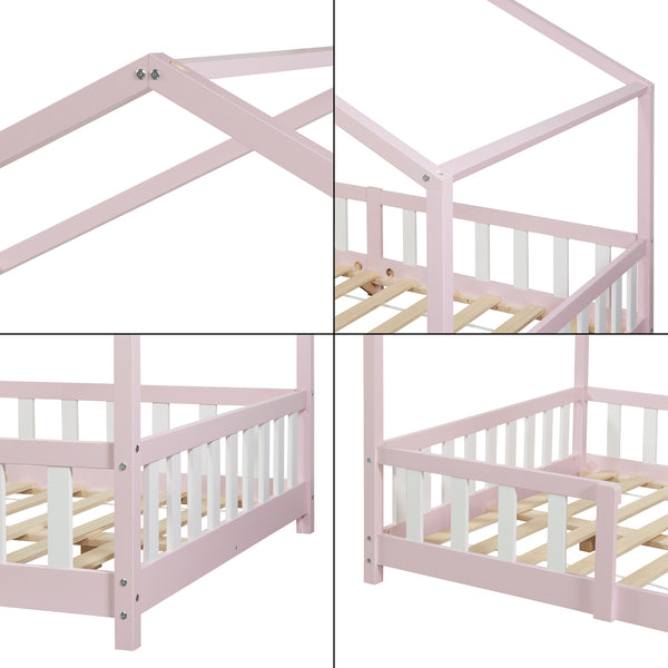 Cama para niños Treviolo forma de casa pino  [en.casa]