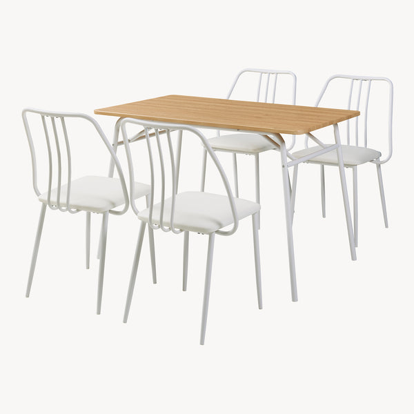 Grupo de comedor Omso 5 piezas [en.casa]