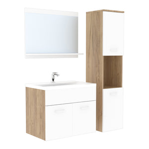 Conjunto de muebles de baño Krildihana de 3 piezas [en.casa]