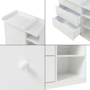 Cómoda cambiador Beldinupp con colchón cambiador [en.casa]