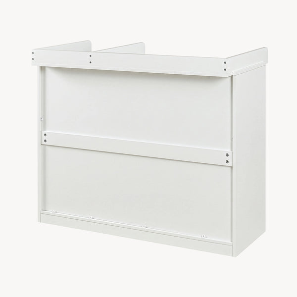 Cómoda Beldinupp con cambiador extraíble 3 cajones 93x110x55 cm [en.casa]