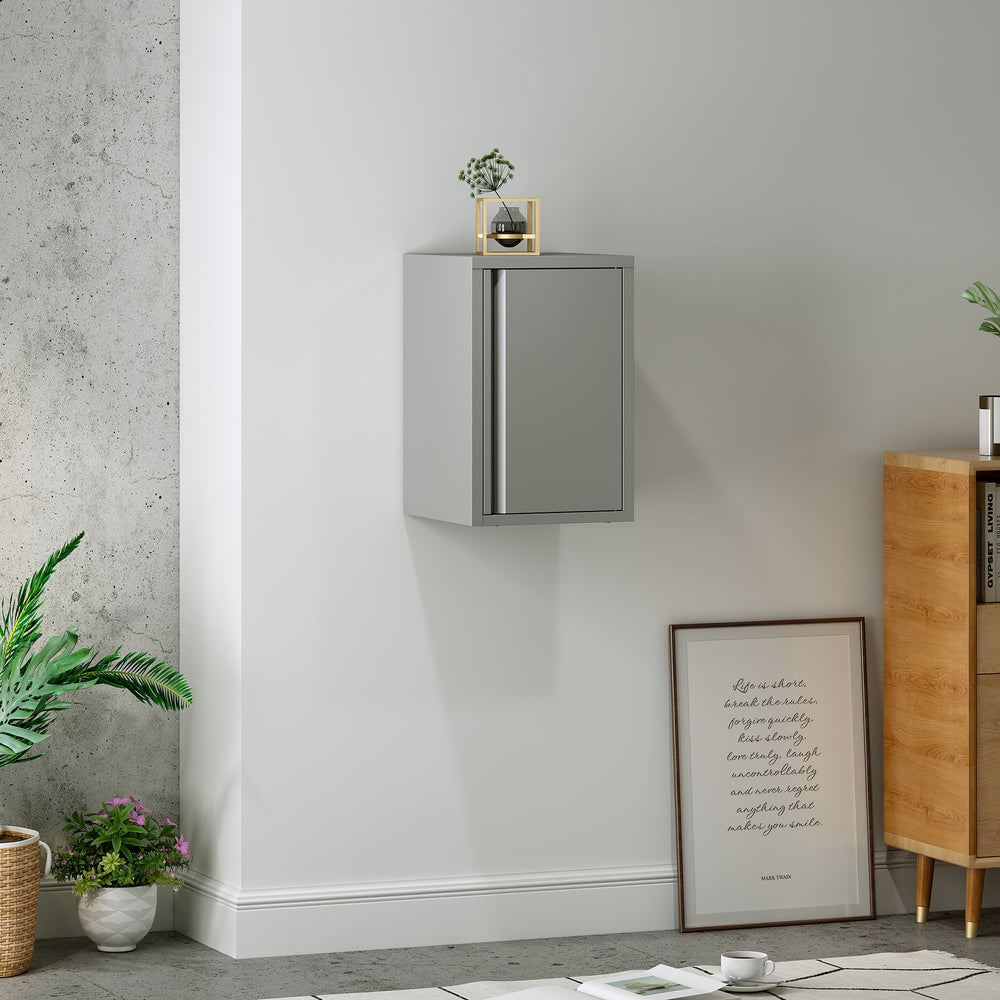 Armario colgante Burlöv 50x33x35 cm acero [en.casa]