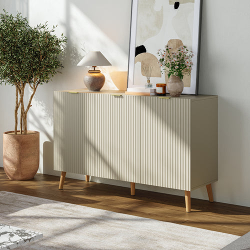 Aparador Nand puertas 120x40x76cm - [en.casa]