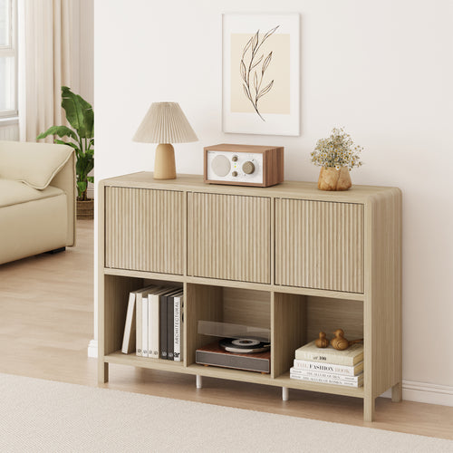 Aparador Lukkodso con puertas y compartimentos [en.casa]