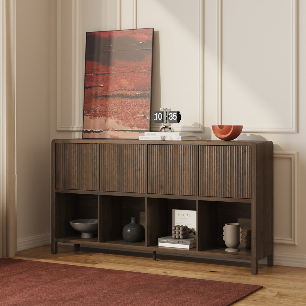 Aparador Lukkodso con puertas y compartimentos [en.casa]