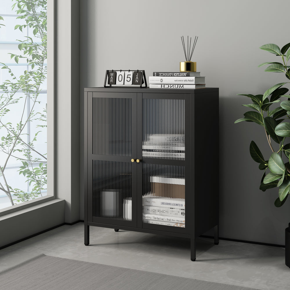 Aparador Säkylä con 2 puertas 84x64x35 cm - [en.casa]