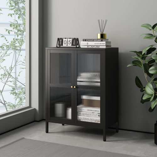 Aparador Säkylä con 2 puertas 84x64x35 cm - [en.casa]