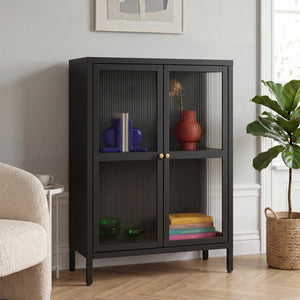 Aparador Säkylä con 2 puertas 84x64x35 cm - [en.casa]