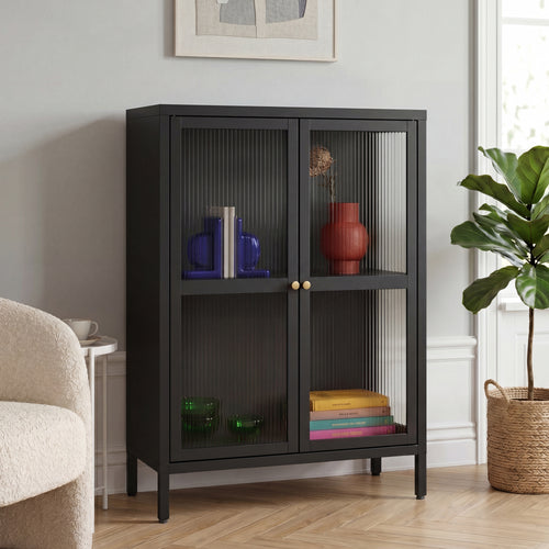 Aparador Säkylä con 2 puertas 84x64x35 cm - [en.casa]