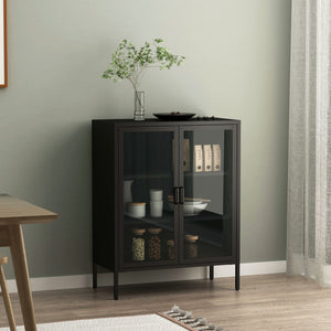 Aparador Fauske con puertas de cristal en varios colores [en.casa] - premiumXL