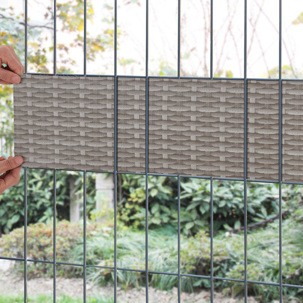 Lámina para vallas Jesteburg 4 x rollo en varios colores [en.casa]