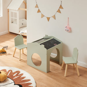 Mesa de dibujo para niños Romso Conjunto de mesa infantil con 2 sillas [en.casa]