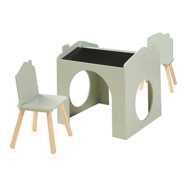 Mesa de dibujo para niños Romso Conjunto de mesa infantil con 2 sillas [en.casa]