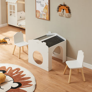 Mesa de dibujo para niños Romso Conjunto de mesa infantil con 2 sillas [en.casa]