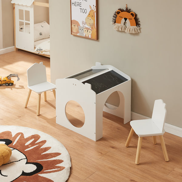 Mesa de dibujo para niños Romso Conjunto de mesa infantil con 2 sillas [en.casa]
