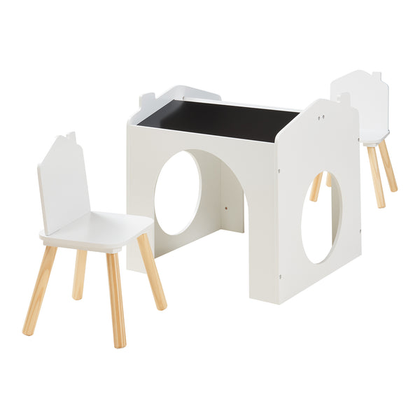 Mesa de dibujo para niños Romso Conjunto de mesa infantil con 2 sillas [en.casa]
