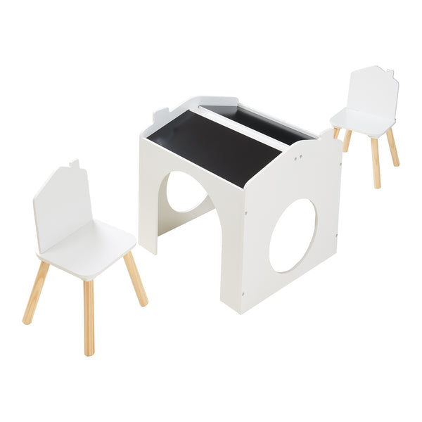 Mesa de dibujo para niños Romso Conjunto de mesa infantil con 2 sillas [en.casa]