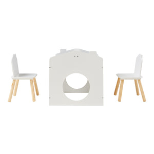Mesa de dibujo para niños Romso Conjunto de mesa infantil con 2 sillas [en.casa]