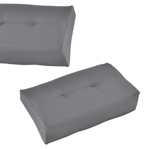 Cojín para respaldo Cojín de esquina Cojín para asiento para sofá de palets euro Cojines para palets Almohadilla para interior/exterior Almohadón Muebles + palet [en.casa]