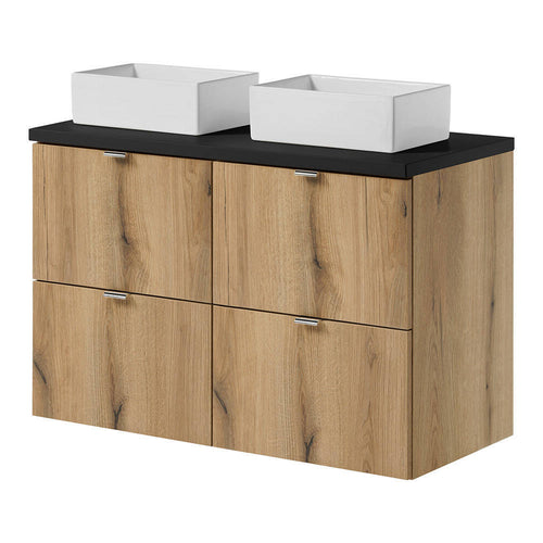 Lavabo Skelbolu con lavabo de encimera [en.casa]