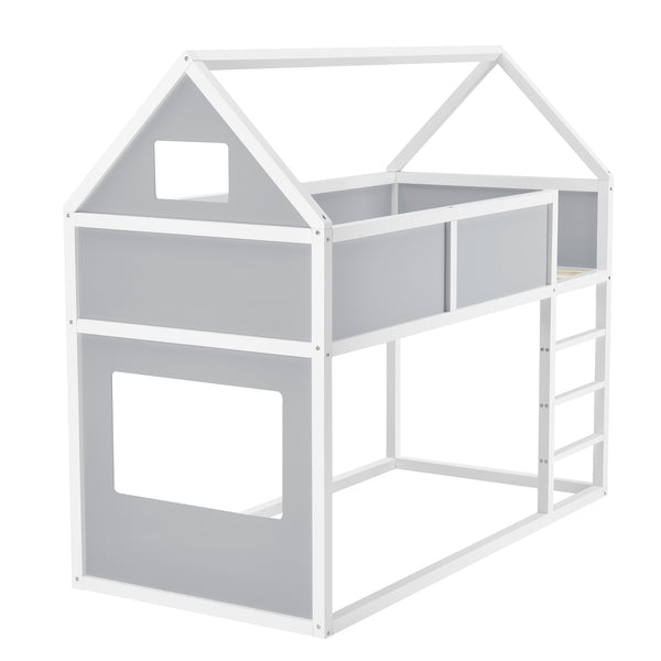 Litera infantil Quedlinburg 90x200 cm con colchón de espuma fría Madera [en.casa]