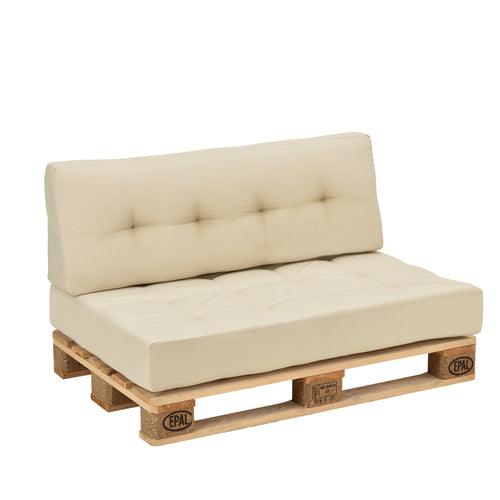 Cojín para respaldo Cojín de esquina Cojín para asiento para sofá de palets euro Cojines para palets Almohadilla para interior/exterior Almohadón Muebles + palet [en.casa]