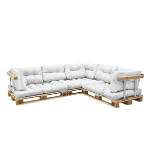Cojines de palet para interior Mogán cojín de asiento cojín de respaldo en varios colores [en.casa] - premiumXL