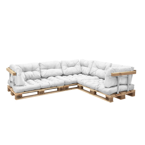 Cojines de palet para interior Mogán cojín de asiento cojín de respaldo en varios colores [en.casa] - premiumXL