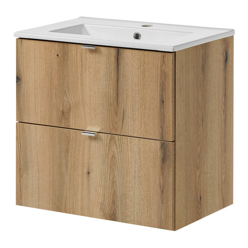 Lavabo Skelbolu aspecto roble [en.casa]