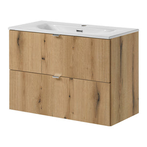 Lavabo Skelbolu aspecto roble [en.casa]