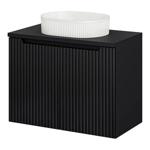 Lavabo Skelbolu con puertas acanaladas [en.casa]