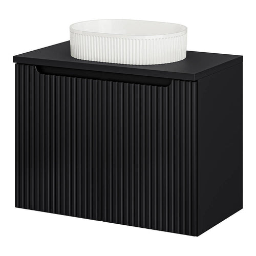 Lavabo Skelbolu con puertas acanaladas [en.casa]