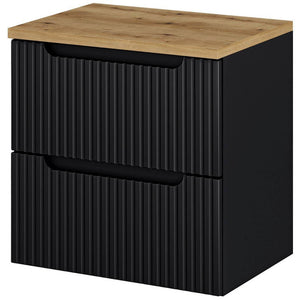 Mueble bajo lavabo Skelbolu con frente acanalado [en.casa]