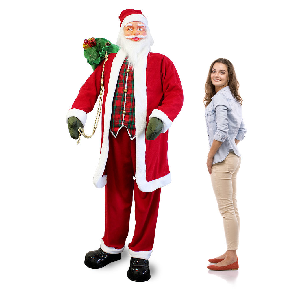 [lux.pro] Figura de Papá Noel (150 y 200 cm) cantando/bailando